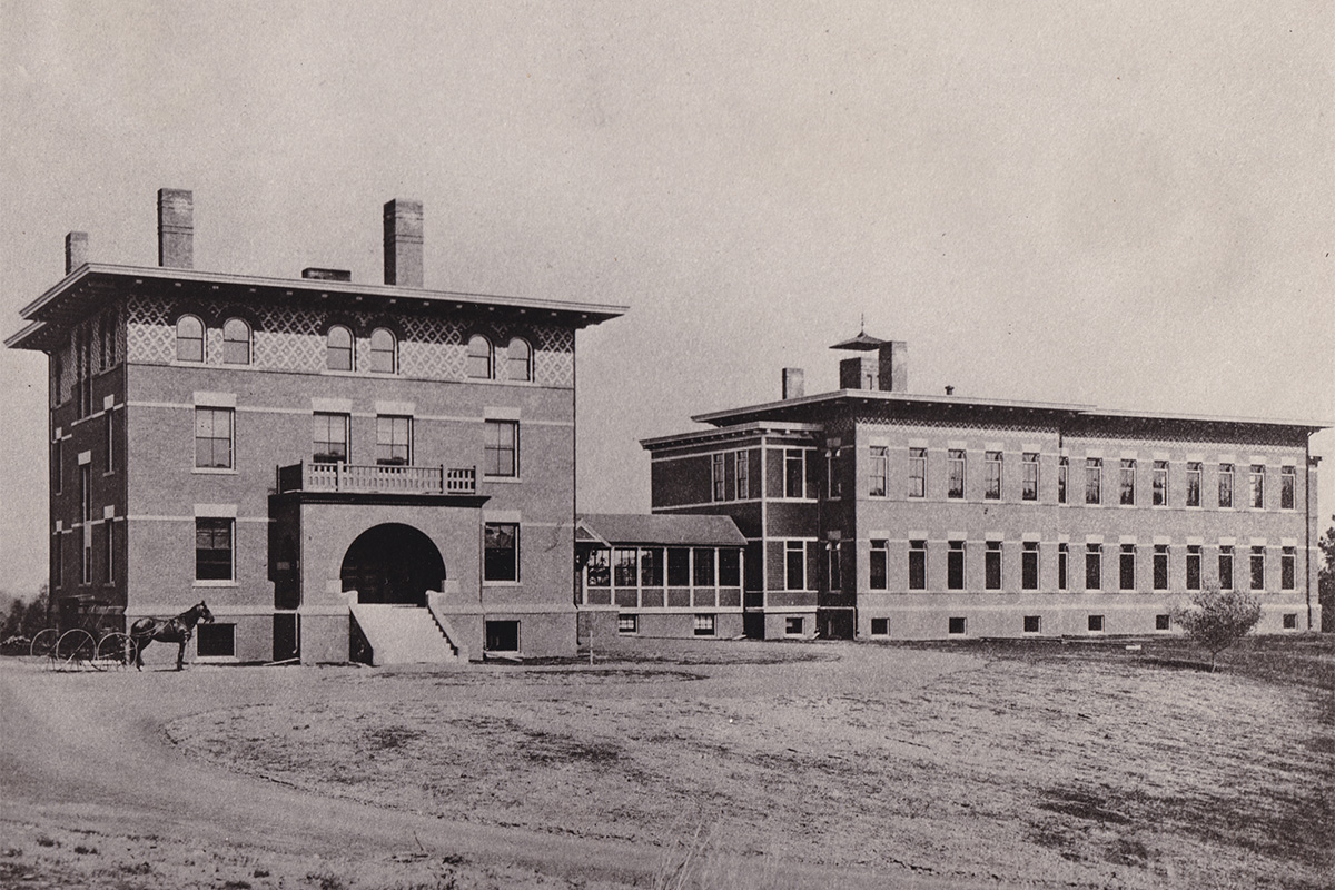 Historical hospital view 1892